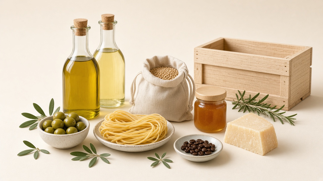 Premium imported foods prepared for distribution